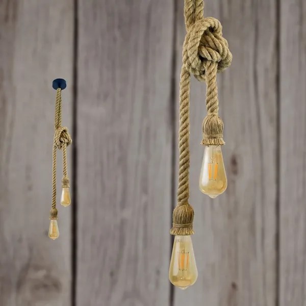 LED Csillár zsinóron ROPE 2xE27/10W/230V