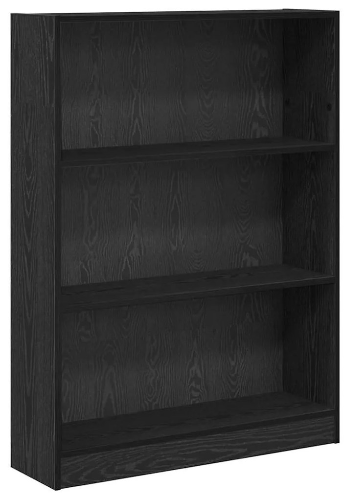 Könyvespolc Musta tammi 80 x 24 x 109 cm Faanyag