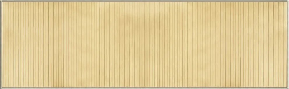 vidaXL négyszögletű világos természetes bambusz szőnyeg 60 x 200 cm