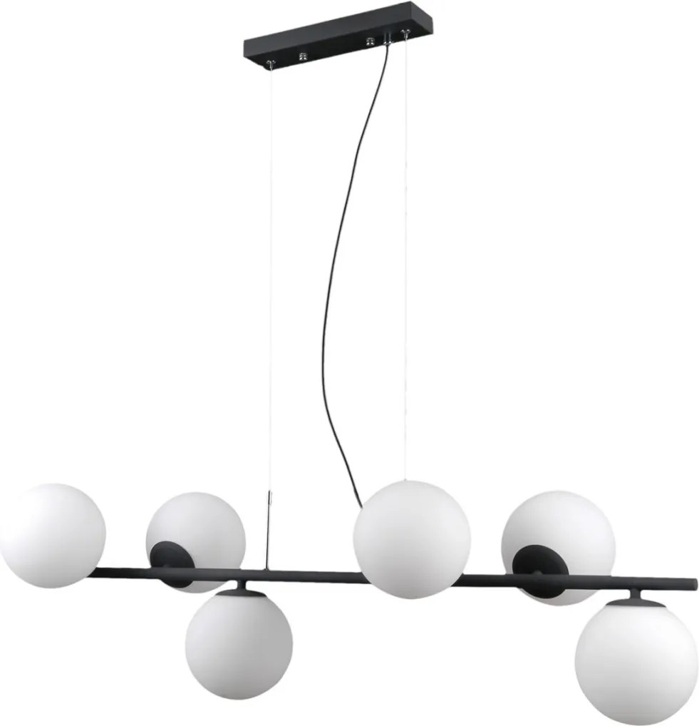 ITALUX PND-5510-6-BK RADDI Modern Függesztett Lámpa Fehér, Fekete G9 IP20