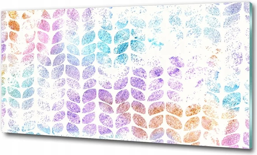 Fotótapéta üvegfalra Színes levelek 120x60