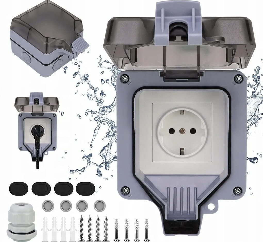 Kerti Aljzat Kültéri Vízálló Aljzat IP66 250V