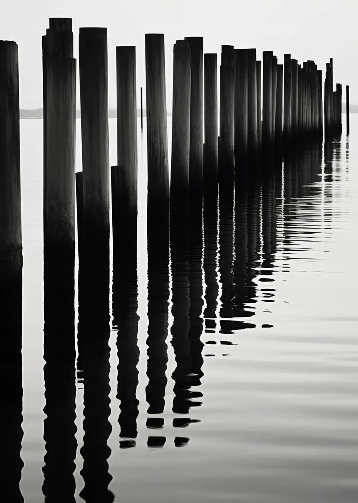 Poszter 64x90cm Víz és fa ritmus