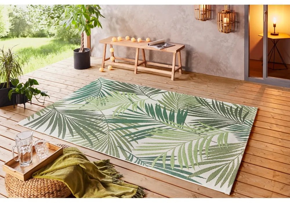 Zöld-bézs kültéri szőnyeg 160x230 cm Vai – NORTHRUGS