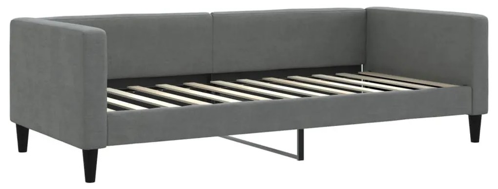 sötétszürke kihúzható szövetheverő fiókokkal 100 x 200 cm