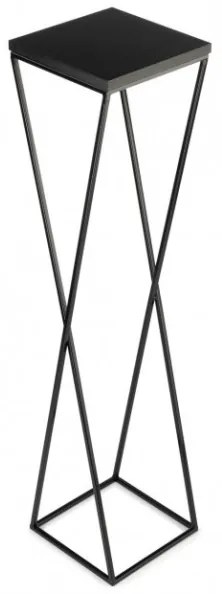 LOFT virágtartó állvány 100x24 cm fekete