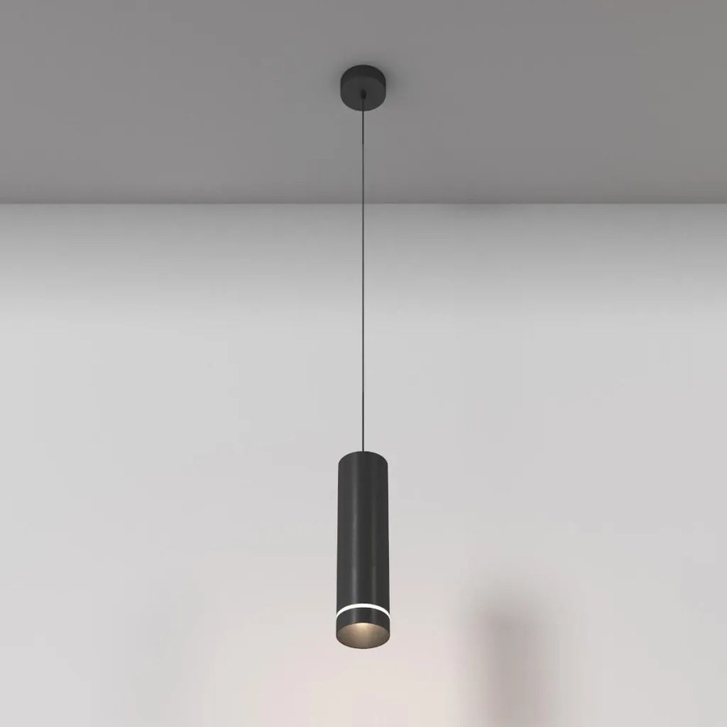 MAYTONI P085PL-12W4K-B ORLO Hengeres Függesztett Lámpa Fekete LED IP20
