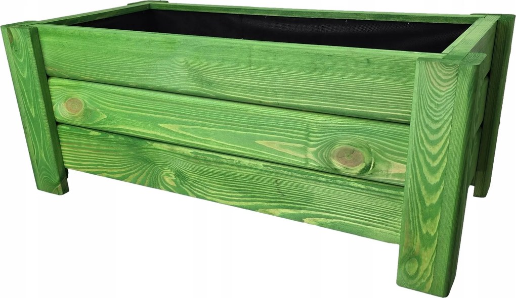 Kerti virágtartó, fa, nagy Flóra 80/40/32 cm Akác impregnáló