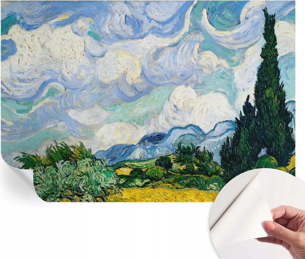 Fotótapéta Öntapadós Design Divatos expresszív felhők 152x104 cm