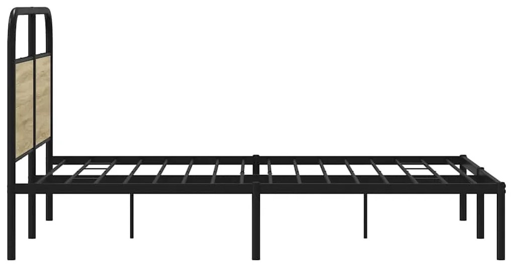 ágykeret matrac nélkül 120x200 cm sonoma tölgyfa műfa