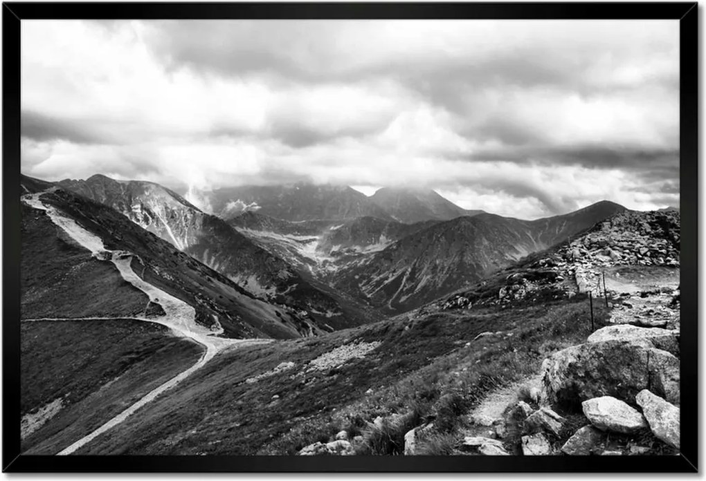 Poszterek keretben 60x40 Tátra Lengyel hegyek Kilátás