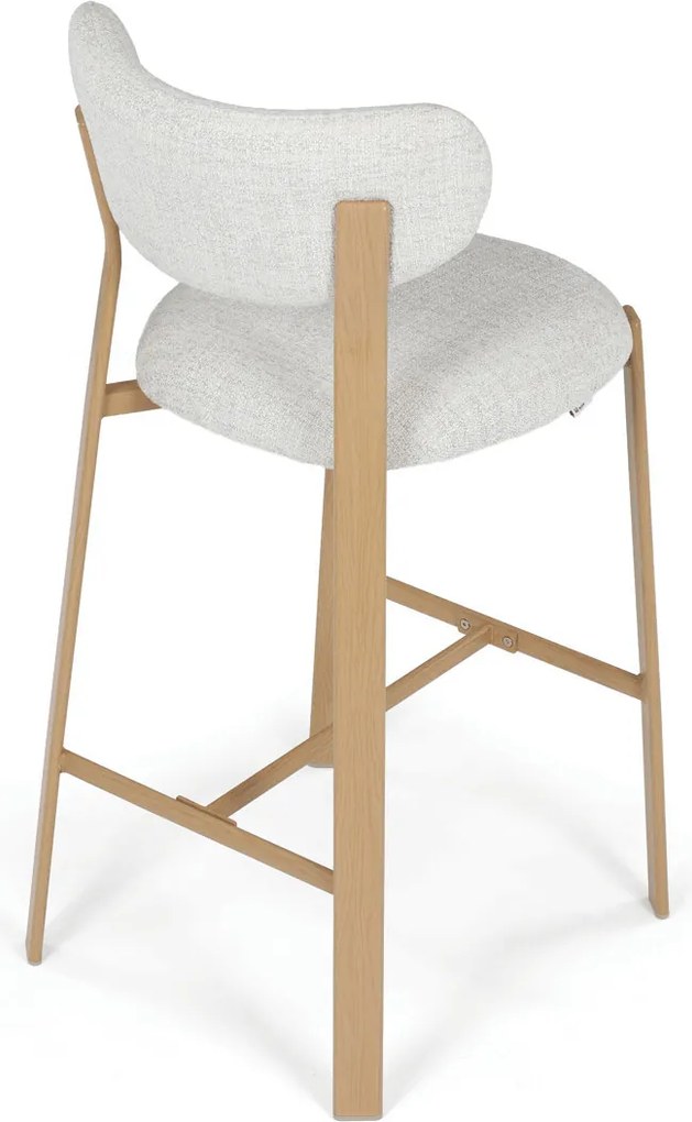 AUB-L3125 OAK fehér szövet bárszék