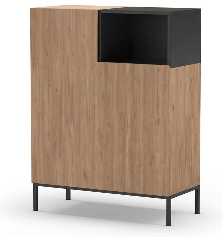 Natúr színű szekrény 90x120 cm Cailin – Marckeric