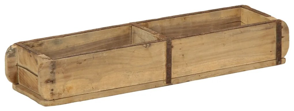 Tálcák 4 db 60,5x15x9 cm Tömör Fa Újrahasznosított