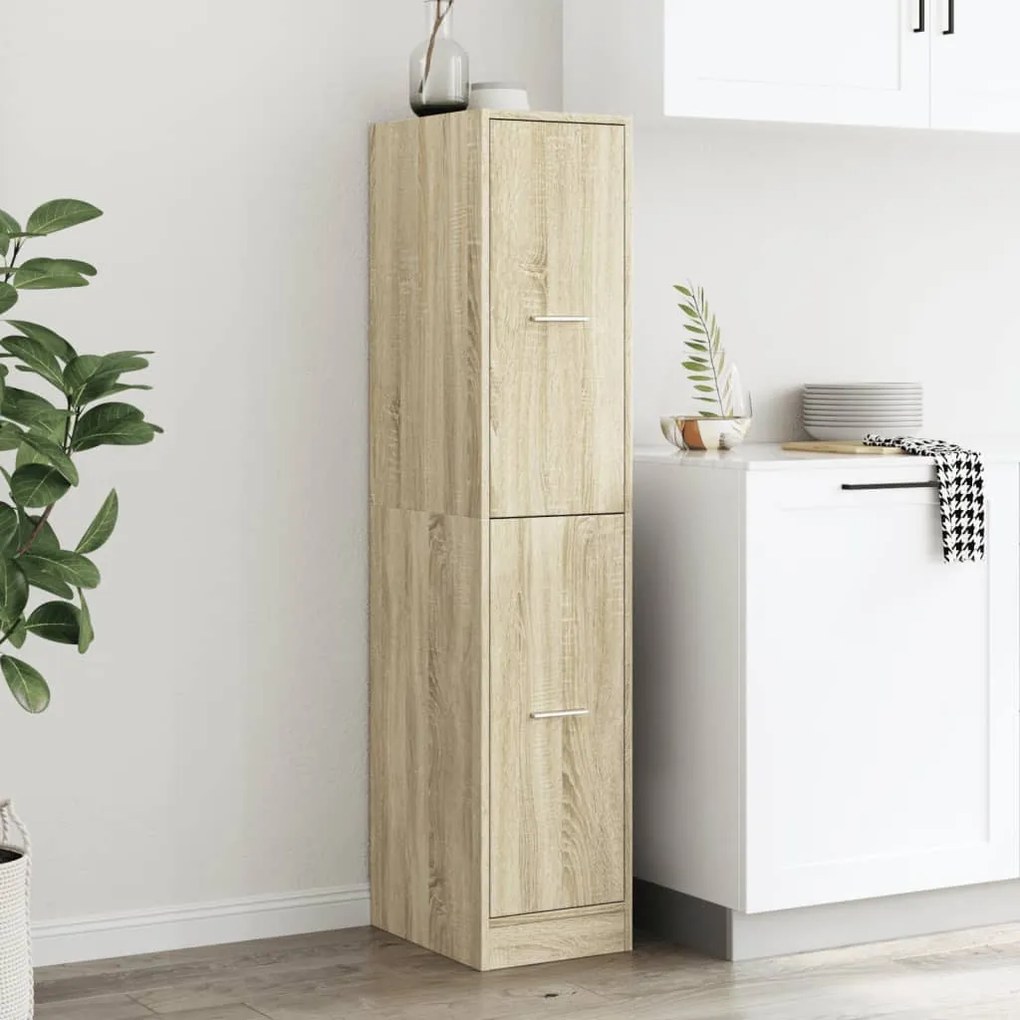 sonoma tölgyfa patikusszekrény 30 x 41 x 144,5 cm rétegelt fából