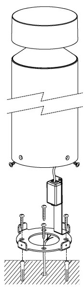 Eglo 97632 - LED kültéri lámpa MELZO LED/11W/230V fekete 450 mm