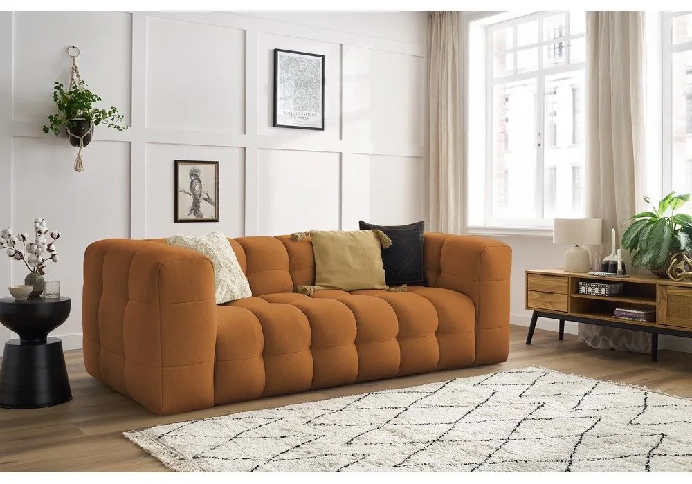 Okkersárga kanapé 232 cm Cloud – Bobochic Paris