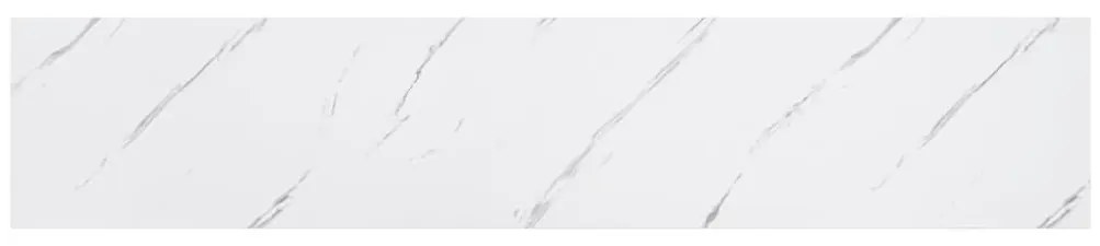 vidaXL Falpolc tárolóval 2 pcs Fehér márvány 120 x 23,5 x 4 cm Faanyag