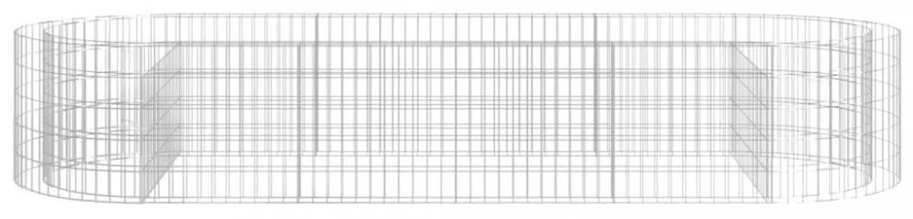 horganyzott vas gabion magaságyás 300x100x50 cm