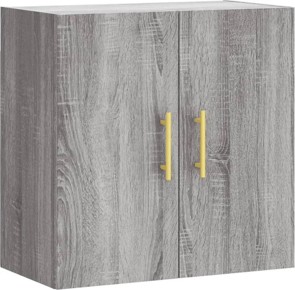 vidaXL szürke sonoma színű szerelt fa faliszekrény 60 x 31 x 60 cm