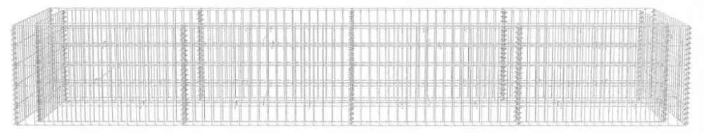 acél gabion magaságyás 360 x 90 x 50 cm
