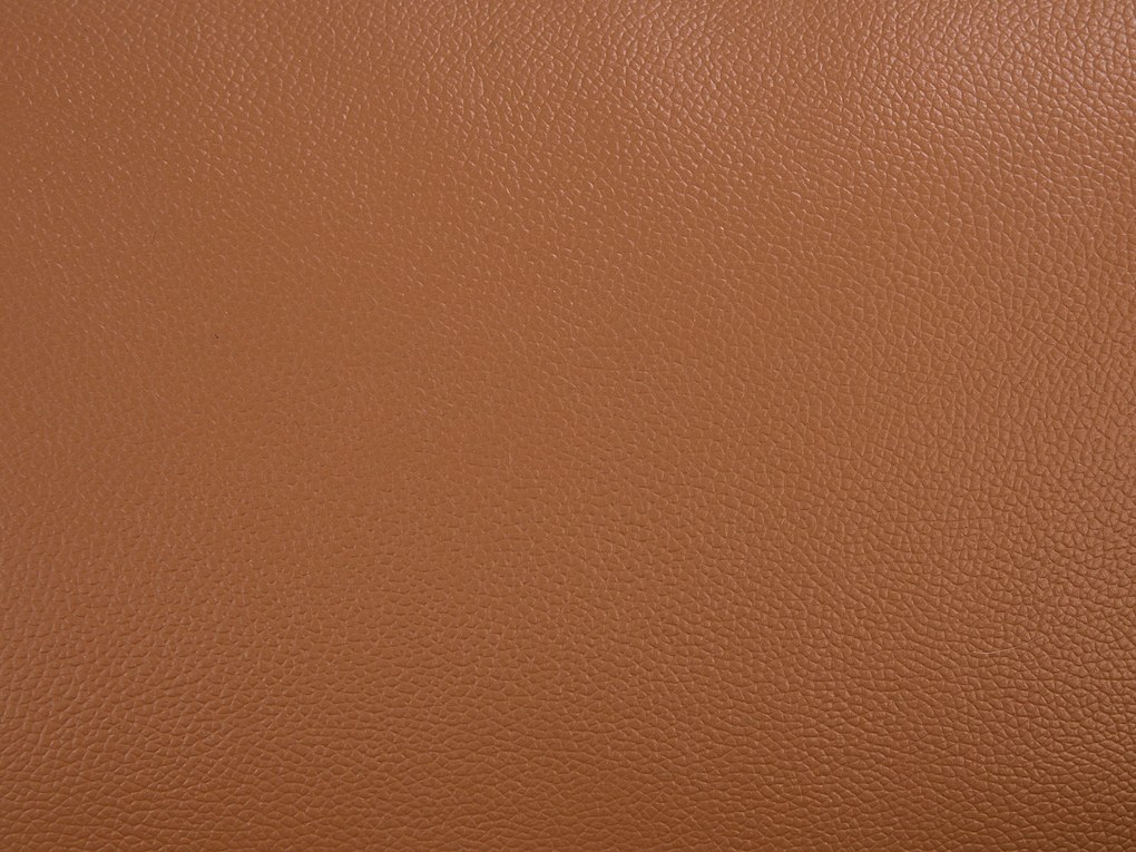 Kifinomult Aranybarna Bőr Kanapé NARWIK Beliani