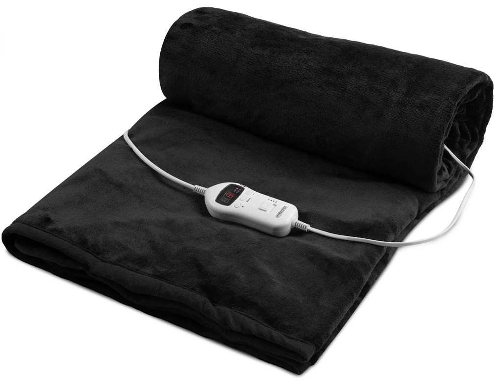 monzana® Fleece fűthető takaró - antracit