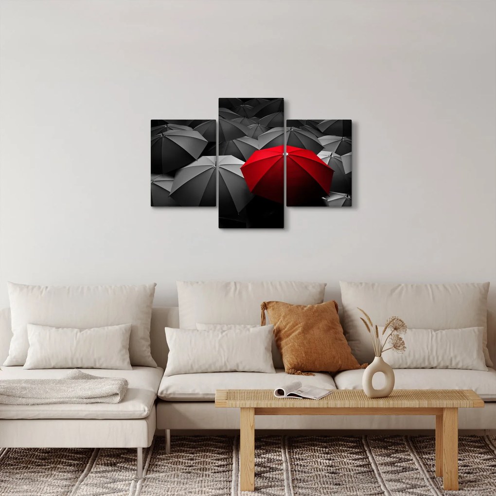 A nyitott napernyők képe (90x60 cm)