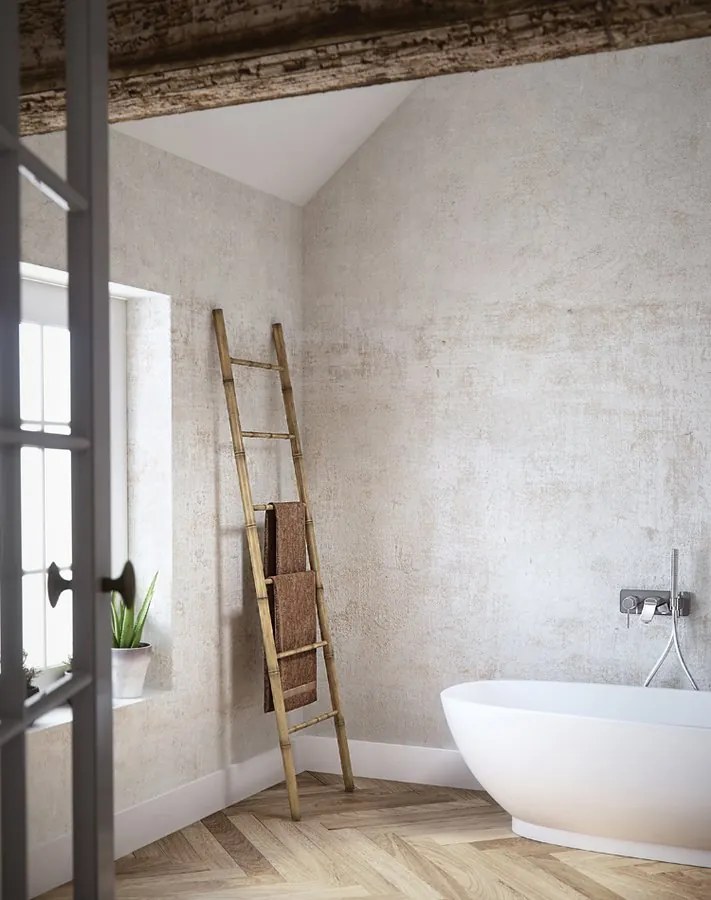 Aqualine, BAMBUSZ kerek szemeteskuka 5l, fehér, BI007