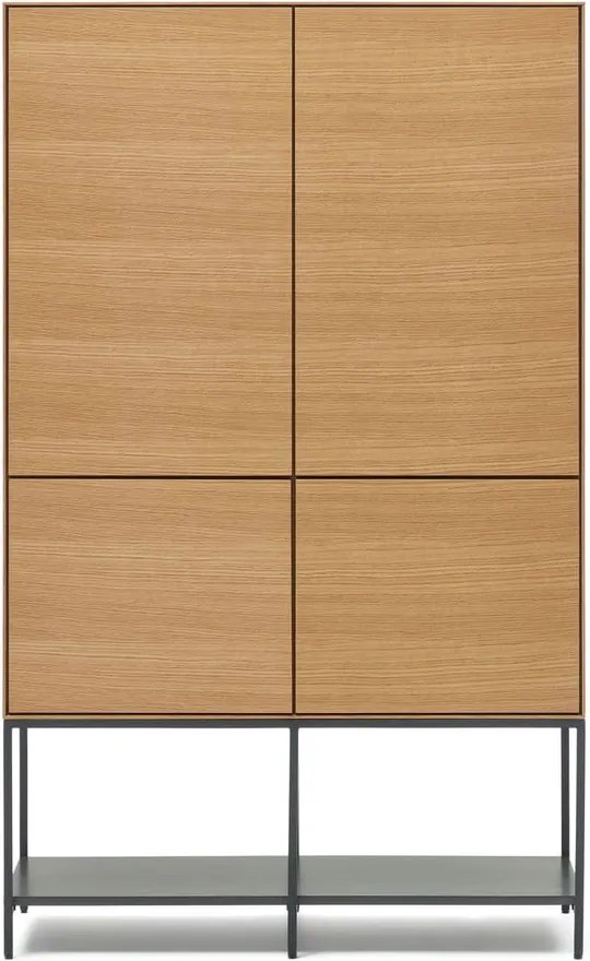 Natúr színű szekrény tölgyfa dekorral 97,5x160 cm Vedrana – Kave Home