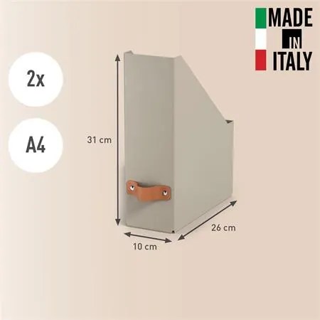 Iratpapucs, karton, 100 mm, LEITZ Puro, homokbézs (E24710012)