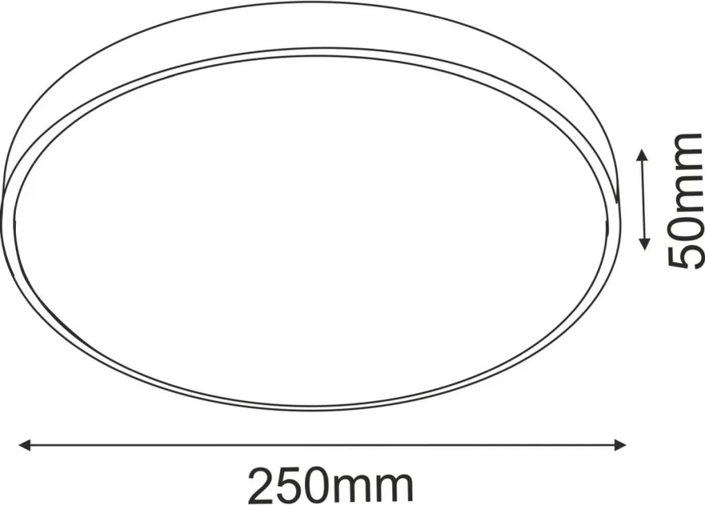 Antigo Ika 1061 Süllyesztett mennyezeti lámpa 1x18W/LED 3000K 1200lm IP54
