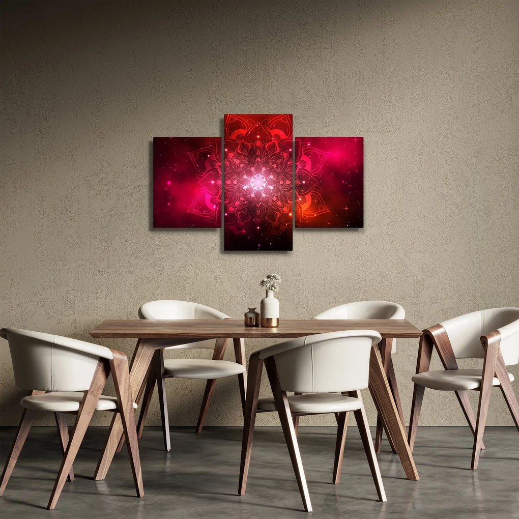 Piros absztrakció képe (90x60 cm)