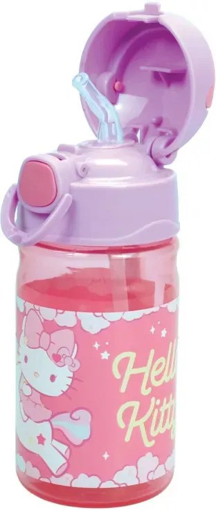 Hello Kitty Unicorn műanyag kulacs akasztóval 350 ml