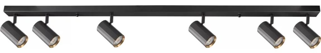 spotlámpa NICEA 6xGU10/10W/230V fekete