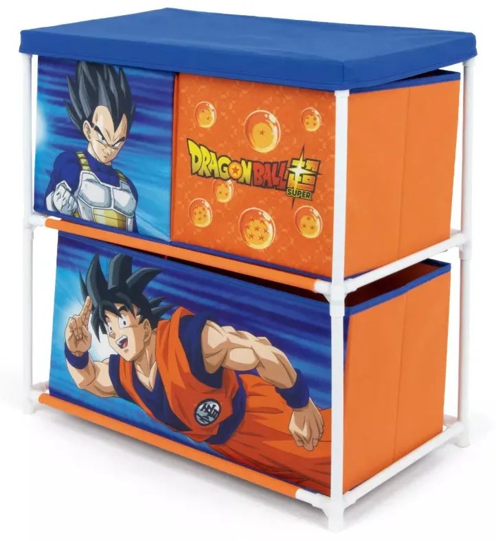 Dragon Ball játéktároló állvány 3 rekeszes 53x30x60 cm