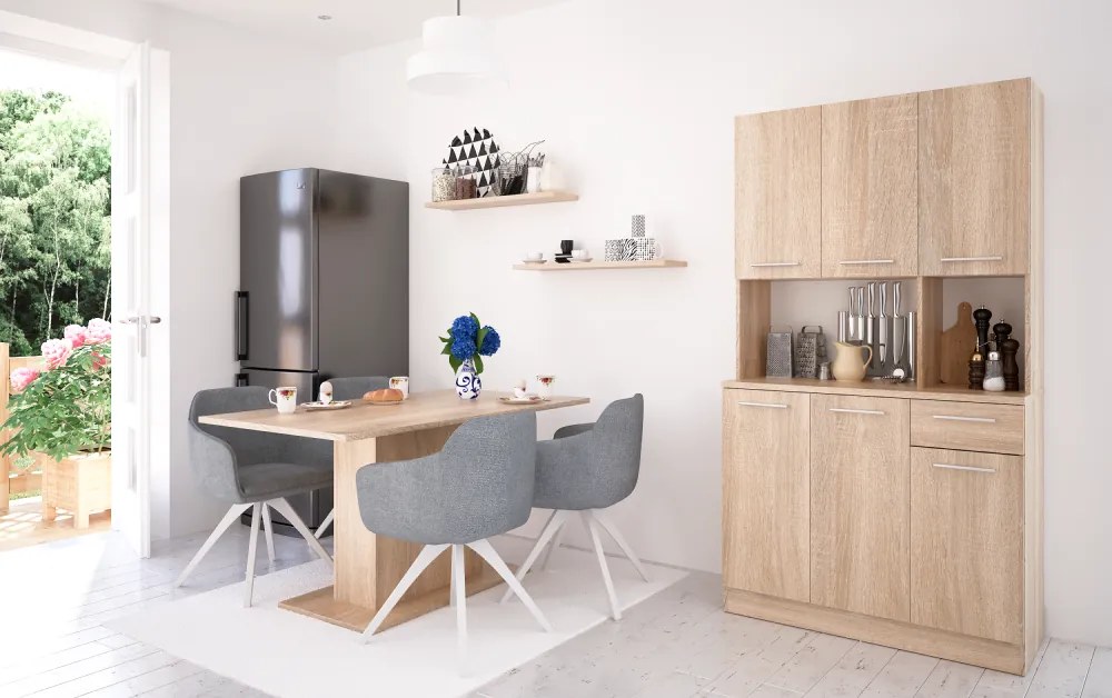 Hatajtós szekrény, sonoma tölgy, PELION NEW