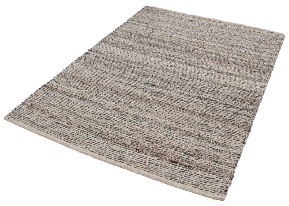 Vastag gyapjú szőnyeg Rustic 132x188 kézi és gépi szövésű gyapjú szőnyeg