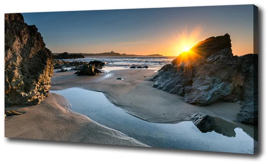 Vászon nyomtatás Rocks a tengerparton pl-oc-100x50-f-64210994