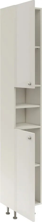 Lucia Fürdőszobai magasszekrény MDF előlappal, védőbevonattal Fehér