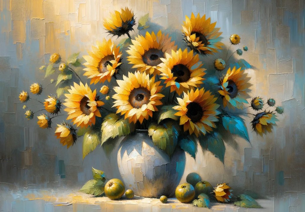 Fotótapéta - Napraforgós váza (147x102 cm)