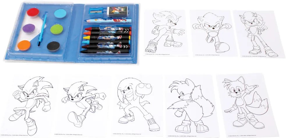 Sonic a sündisznó Hype Man mini művészeti szett