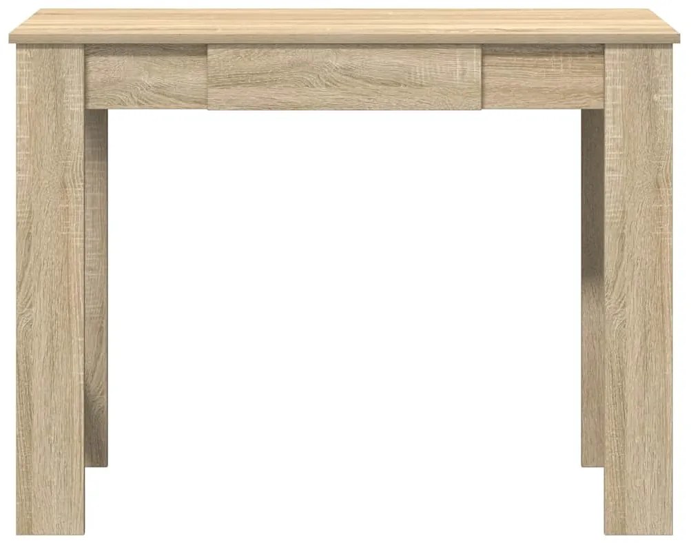 sonoma tölgy színű szerelt fa íróasztal 100x45x75 cm