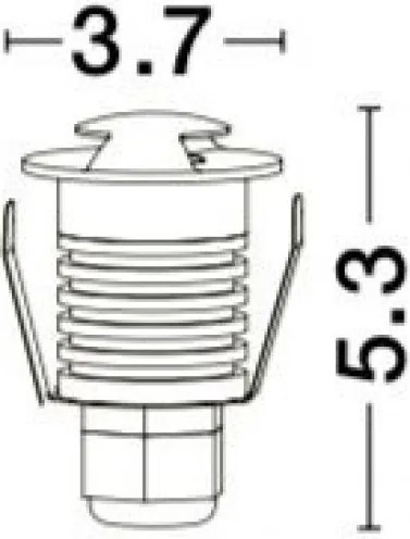 NOVALUCE 8038801 BANG Kültéri Talajba Építhető Lámpa LED IP67