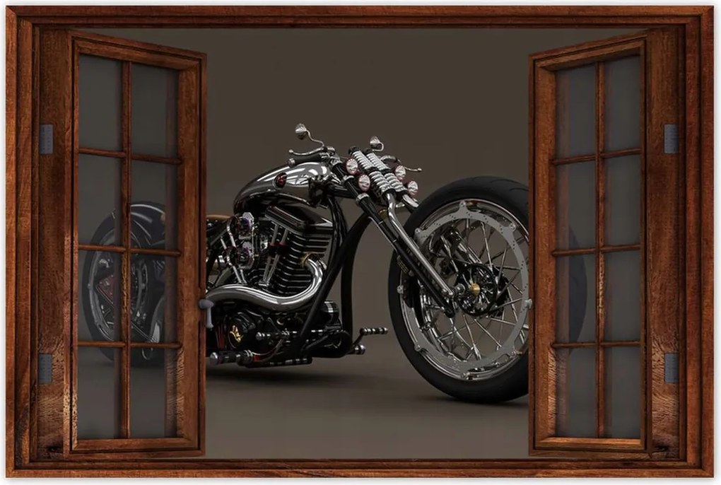Poszterek 90x60 Chopper Motorkerékpár Motor