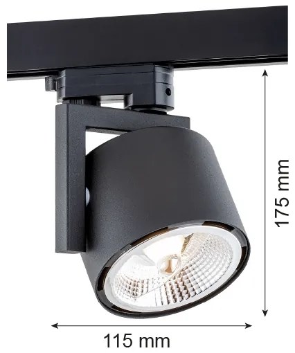 Argon 4751 - ALTO LED spotlámpa 1xGU10/12W/230V fekete