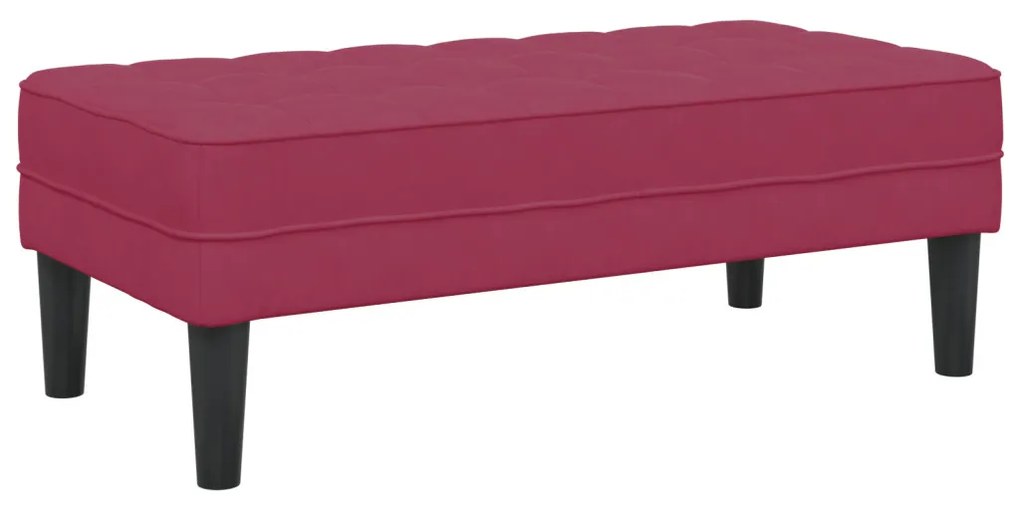 Pad Borvörös 113x57x39 cm Bársony