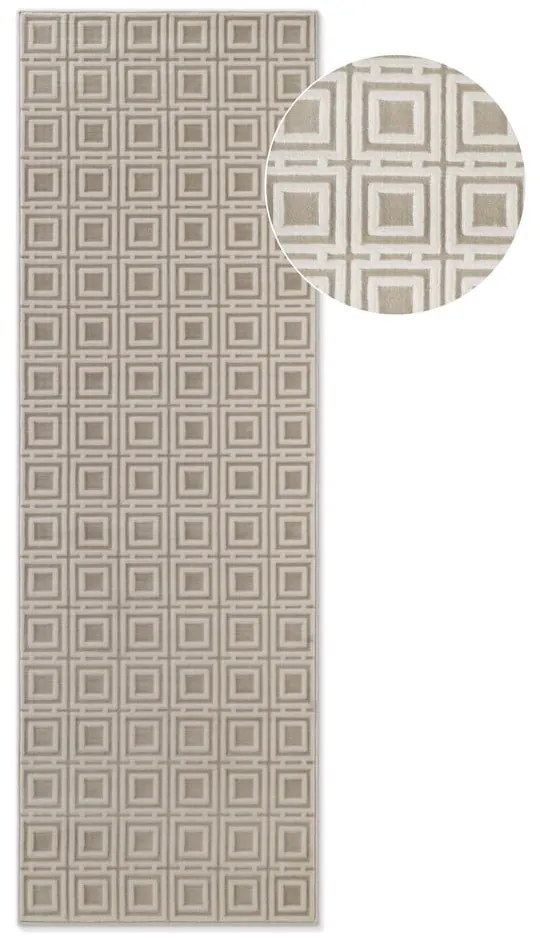 Krémszínű futószőnyeg 80x240 cm Perles Howlite – Elle Decoration