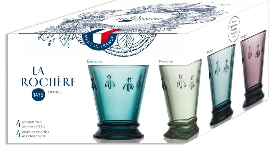 Pohár szett 4 db-os 260 ml Abeille – La Rochére