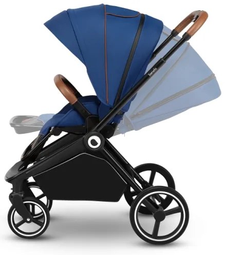 Lionelo - MIKA 2 az 1-ben kombinált babakocsi, tengerészkék